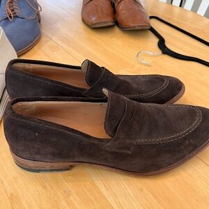 Coach and Four Brown Suede Loafers Slip-Ons